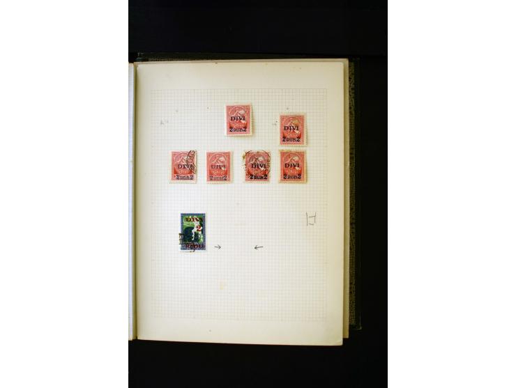 1918/40, umfangreiche ungebrauchte/postfrische und gestempelte Sammlung, teils aufgezogen auf alten Blanko-Blättern und besch