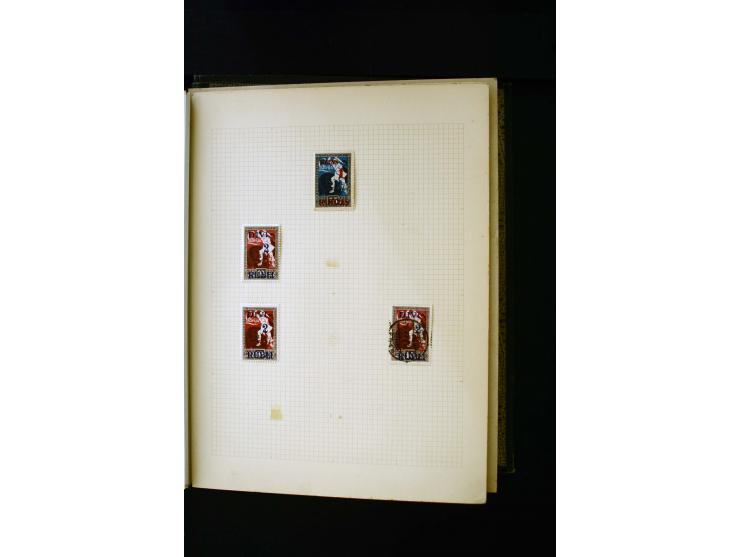 1918/40, umfangreiche ungebrauchte/postfrische und gestempelte Sammlung, teils aufgezogen auf alten Blanko-Blättern und besch