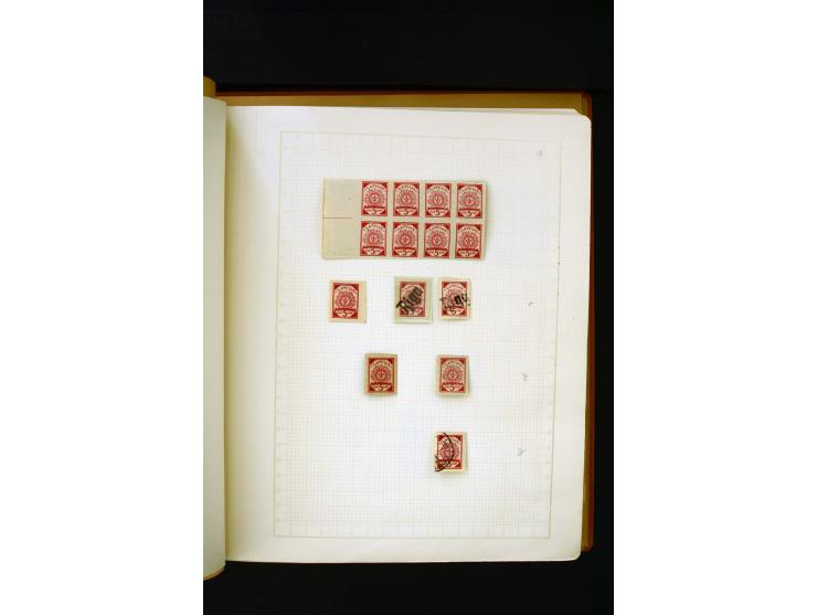 1918/40, umfangreiche ungebrauchte/postfrische und gestempelte Sammlung, teils aufgezogen auf alten Blanko-Blättern und besch