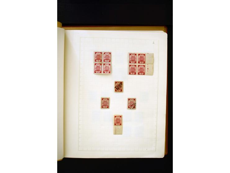 1918/40, umfangreiche ungebrauchte/postfrische und gestempelte Sammlung, teils aufgezogen auf alten Blanko-Blättern und besch