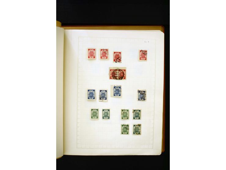 1918/40, umfangreiche ungebrauchte/postfrische und gestempelte Sammlung, teils aufgezogen auf alten Blanko-Blättern und besch