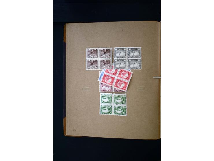 1918/40, umfangreiche ungebrauchte/postfrische und gestempelte Sammlung, teils aufgezogen auf alten Blanko-Blättern und besch