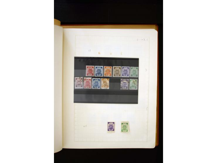1918/40, umfangreiche ungebrauchte/postfrische und gestempelte Sammlung, teils aufgezogen auf alten Blanko-Blättern und besch