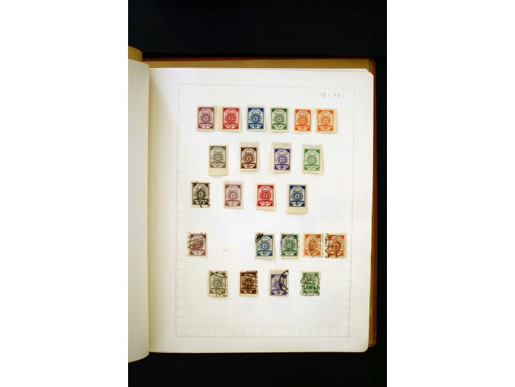 1918/40, umfangreiche ungebrauchte/postfrische und gestempelte Sammlung, teils aufgezogen auf alten Blanko-Blättern und besch