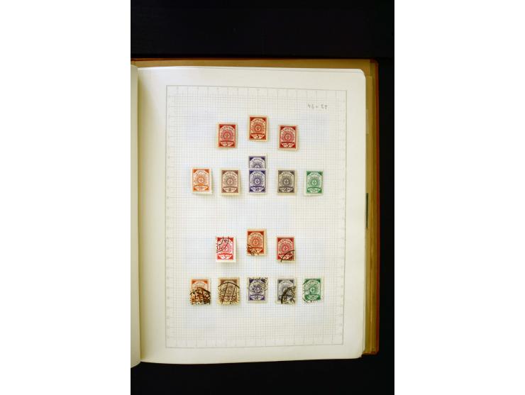 1918/40, umfangreiche ungebrauchte/postfrische und gestempelte Sammlung, teils aufgezogen auf alten Blanko-Blättern und besch