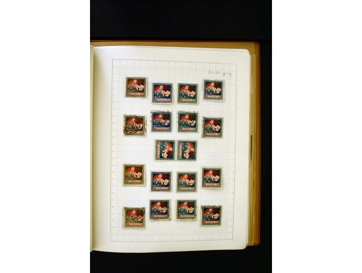 1918/40, umfangreiche ungebrauchte/postfrische und gestempelte Sammlung, teils aufgezogen auf alten Blanko-Blättern und besch