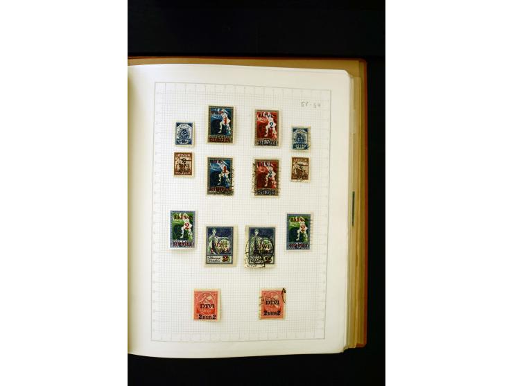 1918/40, umfangreiche ungebrauchte/postfrische und gestempelte Sammlung, teils aufgezogen auf alten Blanko-Blättern und besch