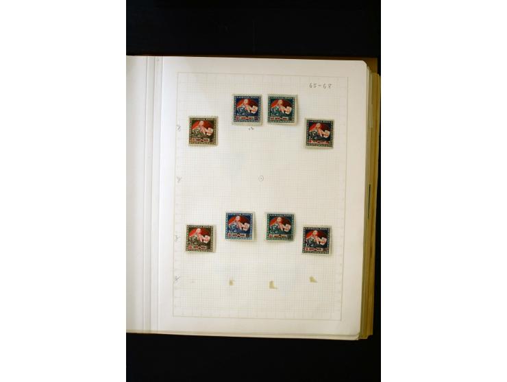 1918/40, umfangreiche ungebrauchte/postfrische und gestempelte Sammlung, teils aufgezogen auf alten Blanko-Blättern und besch
