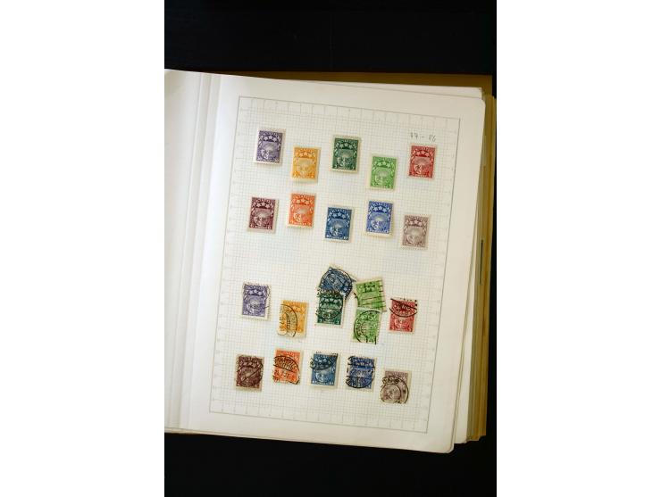 1918/40, umfangreiche ungebrauchte/postfrische und gestempelte Sammlung, teils aufgezogen auf alten Blanko-Blättern und besch