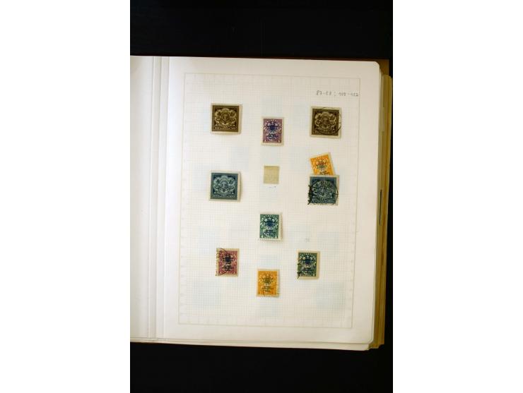 1918/40, umfangreiche ungebrauchte/postfrische und gestempelte Sammlung, teils aufgezogen auf alten Blanko-Blättern und besch