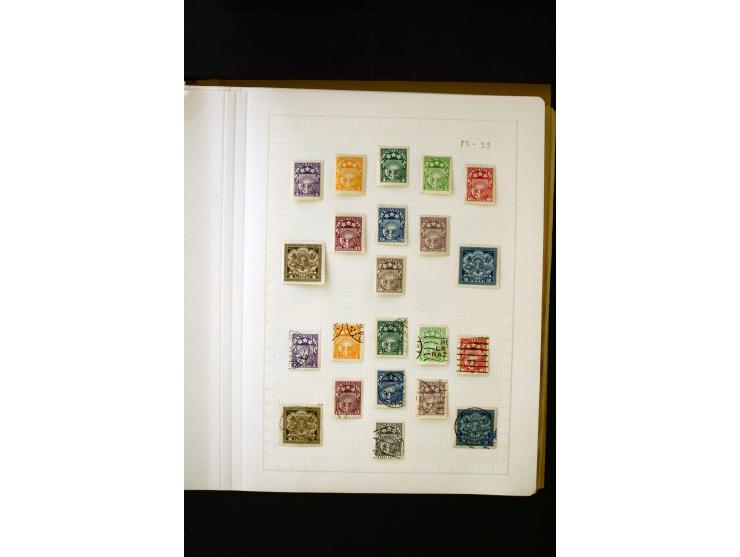 1918/40, umfangreiche ungebrauchte/postfrische und gestempelte Sammlung, teils aufgezogen auf alten Blanko-Blättern und besch