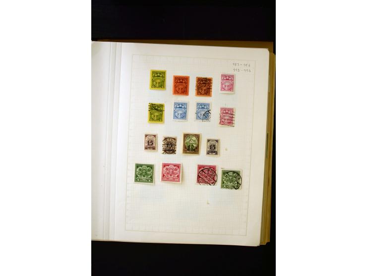 1918/40, umfangreiche ungebrauchte/postfrische und gestempelte Sammlung, teils aufgezogen auf alten Blanko-Blättern und besch