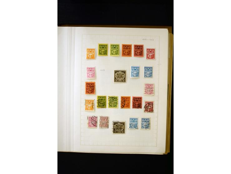 1918/40, umfangreiche ungebrauchte/postfrische und gestempelte Sammlung, teils aufgezogen auf alten Blanko-Blättern und besch