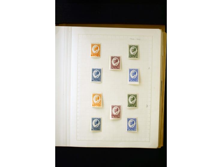 1918/40, umfangreiche ungebrauchte/postfrische und gestempelte Sammlung, teils aufgezogen auf alten Blanko-Blättern und besch