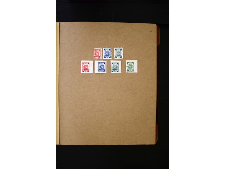 1918/40, umfangreiche ungebrauchte/postfrische und gestempelte Sammlung, teils aufgezogen auf alten Blanko-Blättern und besch