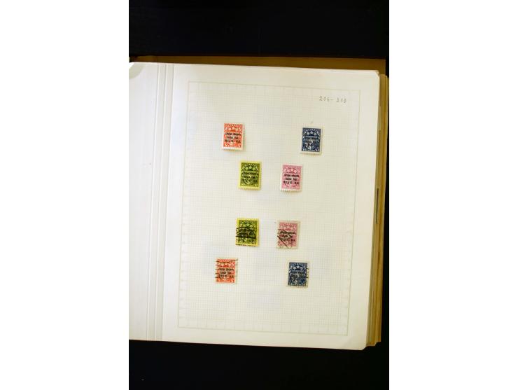 1918/40, umfangreiche ungebrauchte/postfrische und gestempelte Sammlung, teils aufgezogen auf alten Blanko-Blättern und besch