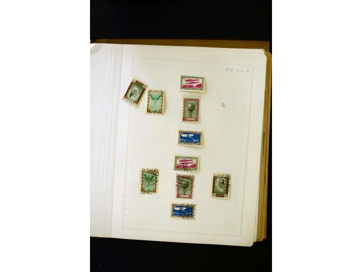 1918/40, umfangreiche ungebrauchte/postfrische und gestempelte Sammlung, teils aufgezogen auf alten Blanko-Blättern und besch