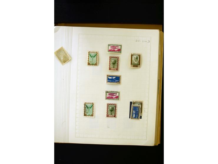 1918/40, umfangreiche ungebrauchte/postfrische und gestempelte Sammlung, teils aufgezogen auf alten Blanko-Blättern und besch