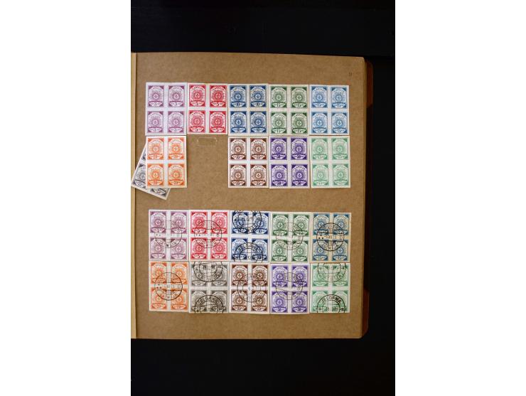 1918/40, umfangreiche ungebrauchte/postfrische und gestempelte Sammlung, teils aufgezogen auf alten Blanko-Blättern und besch