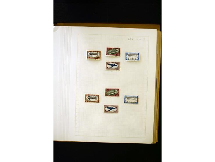 1918/40, umfangreiche ungebrauchte/postfrische und gestempelte Sammlung, teils aufgezogen auf alten Blanko-Blättern und besch