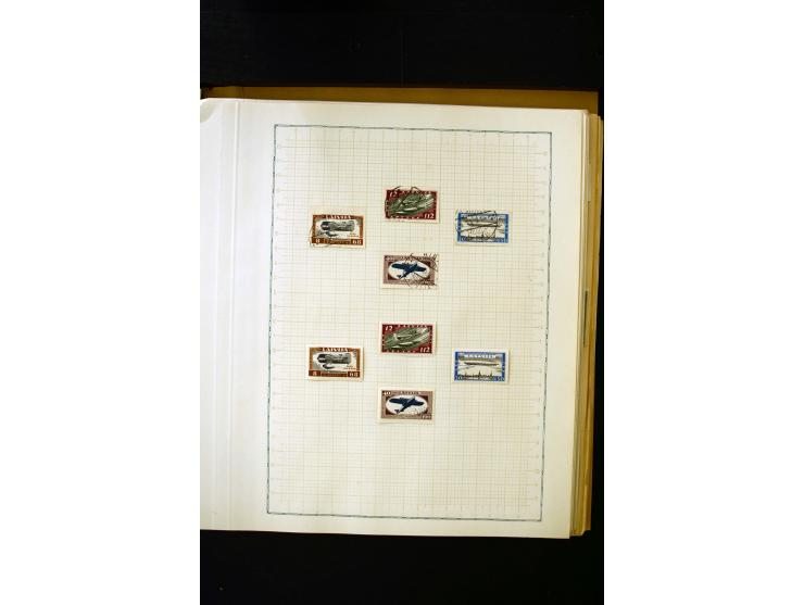 1918/40, umfangreiche ungebrauchte/postfrische und gestempelte Sammlung, teils aufgezogen auf alten Blanko-Blättern und besch