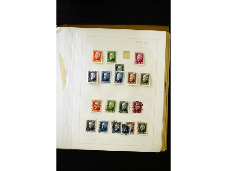 1918/40, umfangreiche ungebrauchte/postfrische und gestempelte Sammlung, teils aufgezogen auf alten Blanko-Blättern und besch
