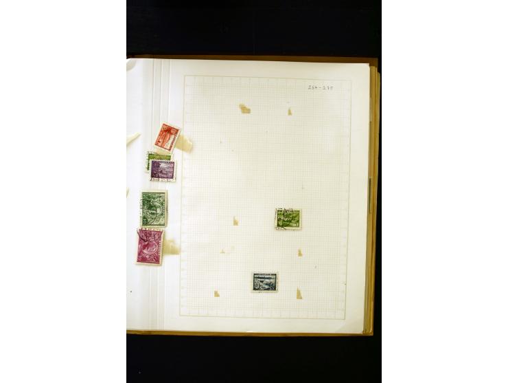 1918/40, umfangreiche ungebrauchte/postfrische und gestempelte Sammlung, teils aufgezogen auf alten Blanko-Blättern und besch