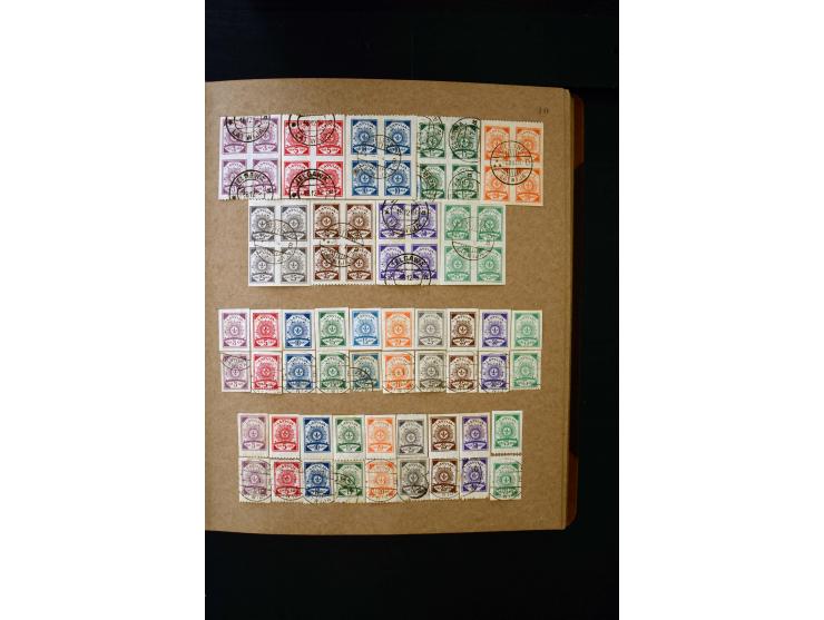 1918/40, umfangreiche ungebrauchte/postfrische und gestempelte Sammlung, teils aufgezogen auf alten Blanko-Blättern und besch