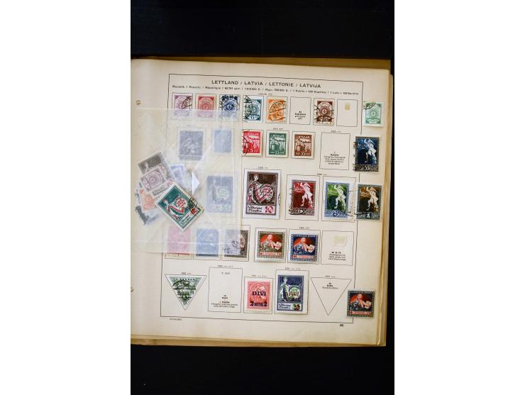 1918/40, umfangreiche ungebrauchte/postfrische und gestempelte Sammlung, teils aufgezogen auf alten Blanko-Blättern und besch