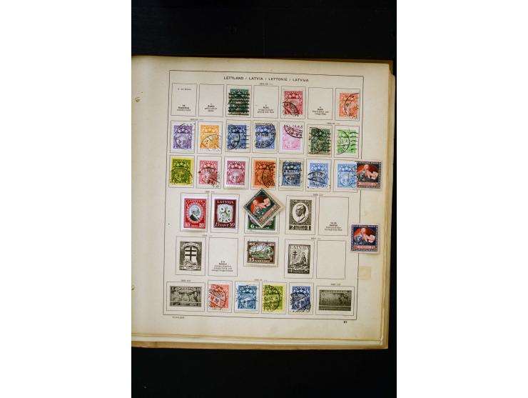 1918/40, umfangreiche ungebrauchte/postfrische und gestempelte Sammlung, teils aufgezogen auf alten Blanko-Blättern und besch