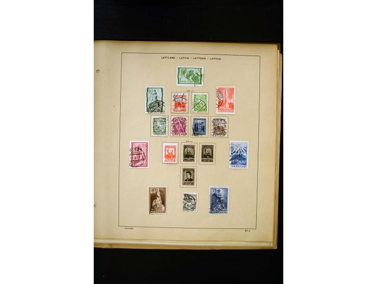 1918/40, umfangreiche ungebrauchte/postfrische und gestempelte Sammlung, teils aufgezogen auf alten Blanko-Blättern und besch