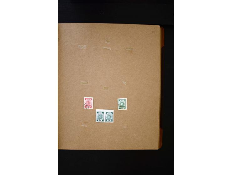 1918/40, umfangreiche ungebrauchte/postfrische und gestempelte Sammlung, teils aufgezogen auf alten Blanko-Blättern und besch