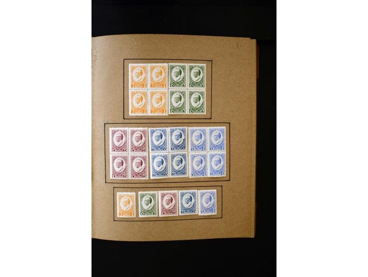 1918/40, umfangreiche ungebrauchte/postfrische und gestempelte Sammlung, teils aufgezogen auf alten Blanko-Blättern und besch