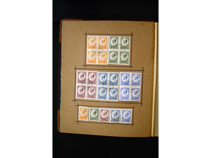 1918/40, umfangreiche ungebrauchte/postfrische und gestempelte Sammlung, teils aufgezogen auf alten Blanko-Blättern und besch