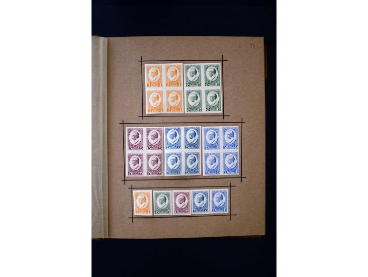 1918/40, umfangreiche ungebrauchte/postfrische und gestempelte Sammlung, teils aufgezogen auf alten Blanko-Blättern und besch