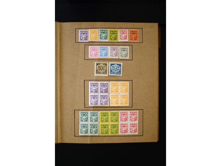 1918/40, umfangreiche ungebrauchte/postfrische und gestempelte Sammlung, teils aufgezogen auf alten Blanko-Blättern und besch