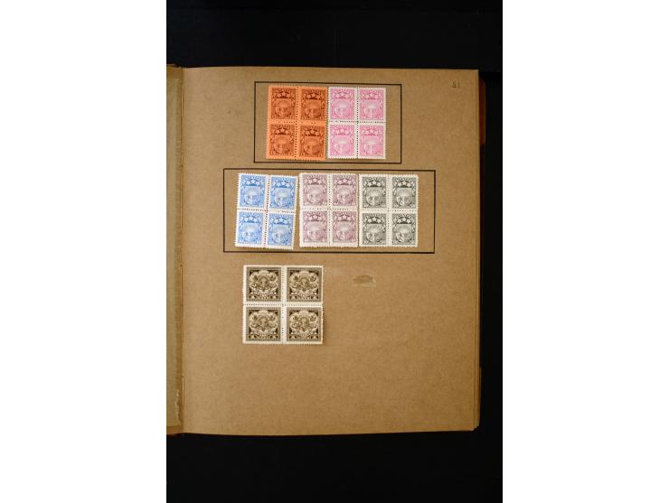 1918/40, umfangreiche ungebrauchte/postfrische und gestempelte Sammlung, teils aufgezogen auf alten Blanko-Blättern und besch