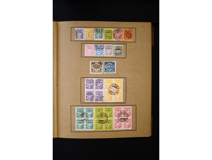 1918/40, umfangreiche ungebrauchte/postfrische und gestempelte Sammlung, teils aufgezogen auf alten Blanko-Blättern und besch