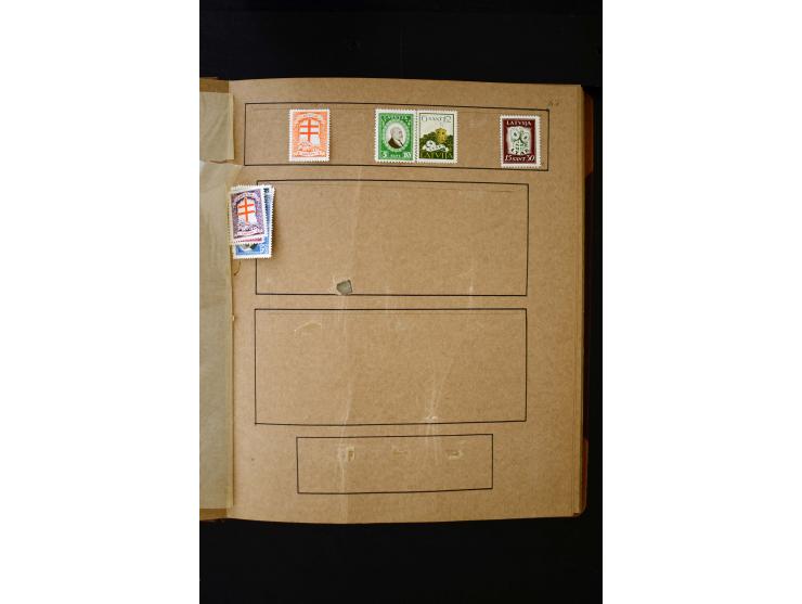 1918/40, umfangreiche ungebrauchte/postfrische und gestempelte Sammlung, teils aufgezogen auf alten Blanko-Blättern und besch