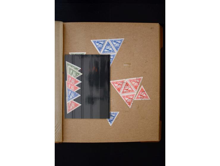 1918/40, umfangreiche ungebrauchte/postfrische und gestempelte Sammlung, teils aufgezogen auf alten Blanko-Blättern und besch