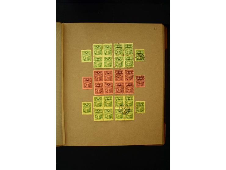 1918/40, umfangreiche ungebrauchte/postfrische und gestempelte Sammlung, teils aufgezogen auf alten Blanko-Blättern und besch