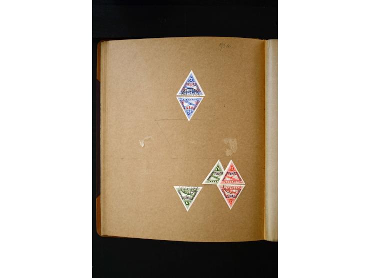 1918/40, umfangreiche ungebrauchte/postfrische und gestempelte Sammlung, teils aufgezogen auf alten Blanko-Blättern und besch
