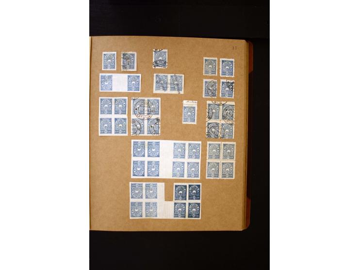 1918/40, umfangreiche ungebrauchte/postfrische und gestempelte Sammlung, teils aufgezogen auf alten Blanko-Blättern und besch