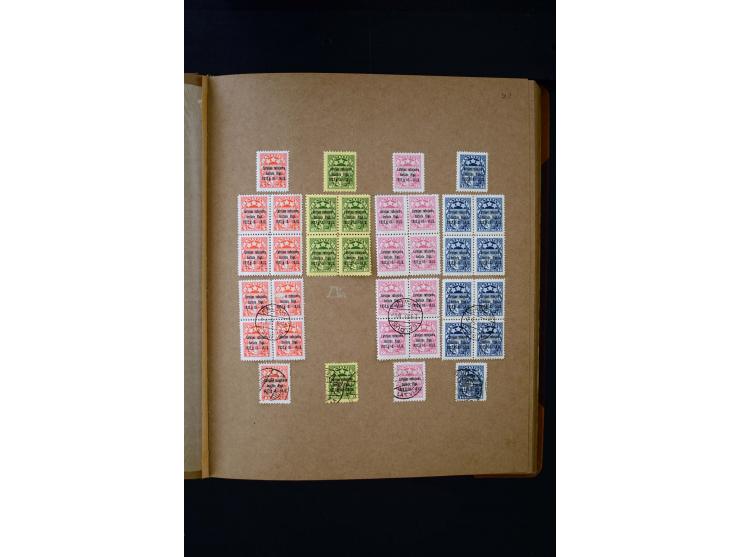 1918/40, umfangreiche ungebrauchte/postfrische und gestempelte Sammlung, teils aufgezogen auf alten Blanko-Blättern und besch