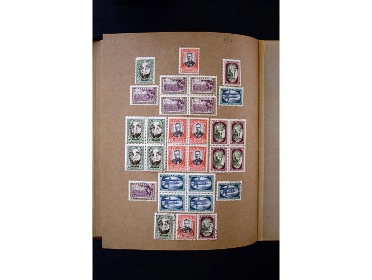 1918/40, umfangreiche ungebrauchte/postfrische und gestempelte Sammlung, teils aufgezogen auf alten Blanko-Blättern und besch