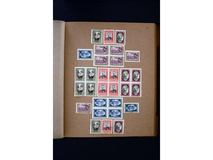 1918/40, umfangreiche ungebrauchte/postfrische und gestempelte Sammlung, teils aufgezogen auf alten Blanko-Blättern und besch
