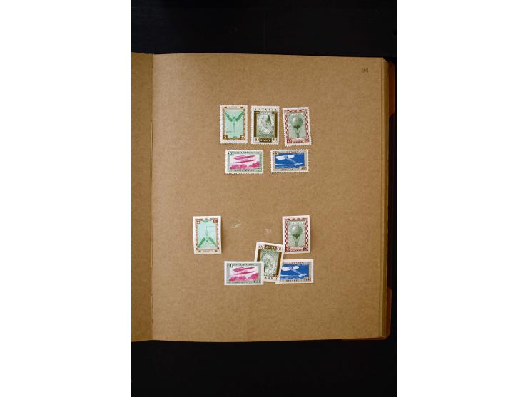 1918/40, umfangreiche ungebrauchte/postfrische und gestempelte Sammlung, teils aufgezogen auf alten Blanko-Blättern und besch