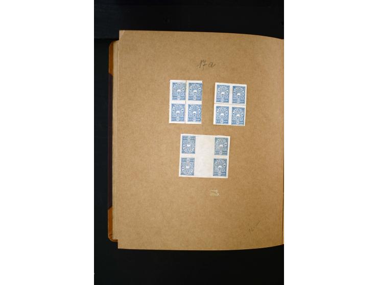 1918/40, umfangreiche ungebrauchte/postfrische und gestempelte Sammlung, teils aufgezogen auf alten Blanko-Blättern und besch