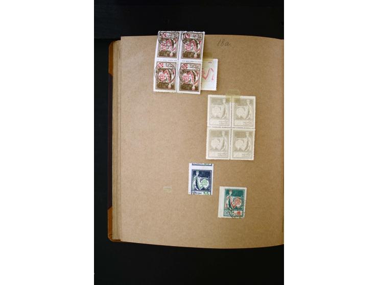 1918/40, umfangreiche ungebrauchte/postfrische und gestempelte Sammlung, teils aufgezogen auf alten Blanko-Blättern und besch
