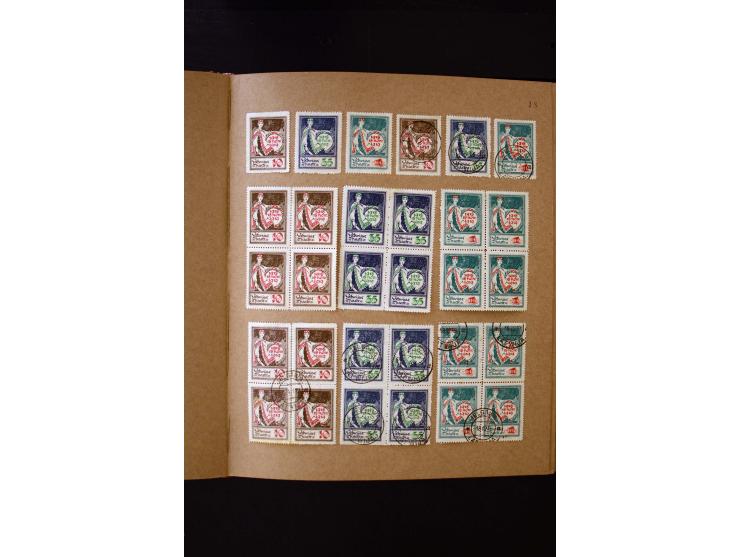 1918/40, umfangreiche ungebrauchte/postfrische und gestempelte Sammlung, teils aufgezogen auf alten Blanko-Blättern und besch